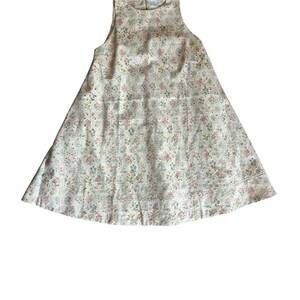 NEW AUREUM women's embroidered eyelet mini dress in yellow floral